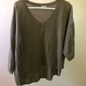 Cute V-neck Quarter Length Sweater